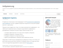 Tablet Screenshot of intsystem.org